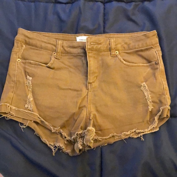 Forever 21 Pants - Brown Denim Forever 21 Shorts